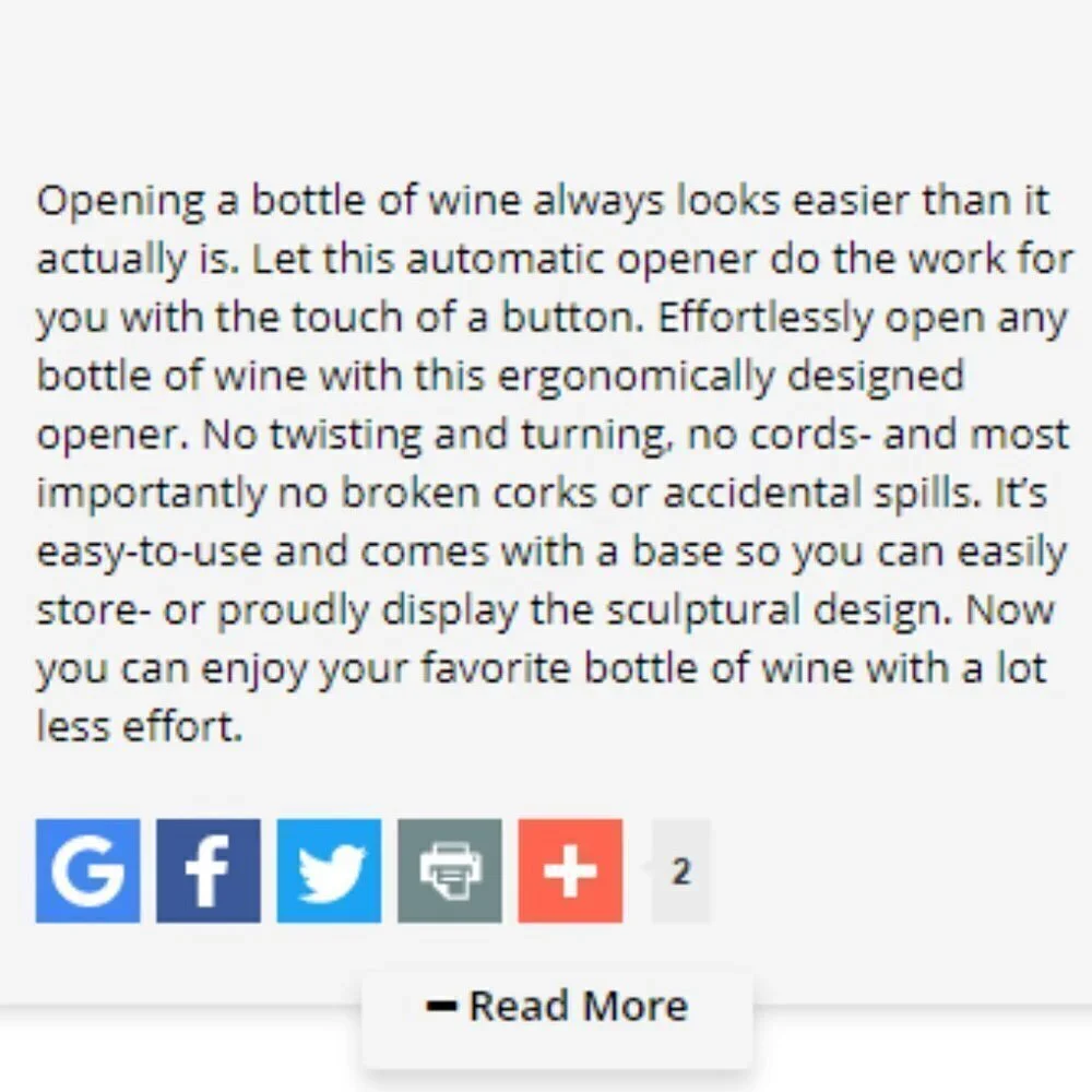 Battery Powered Wine Opener and Vintorio Aerator